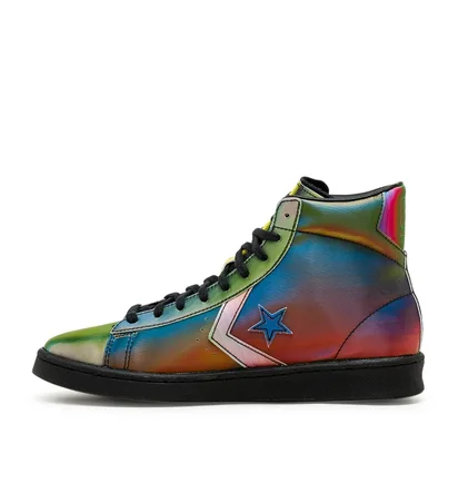 Converse Pro Leather Iridescent Hi (Schwarz / Multi)