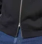 Dime Cursive Small Logo Zip Hoodie (Schwarz)