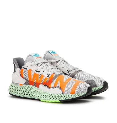 adidas ZX 4000 4D 'I Want I Can' (Grau / Rot / Blau)