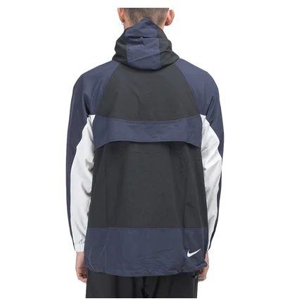 Nike Hooded Woven Jacket (Schwarz / Navy)
