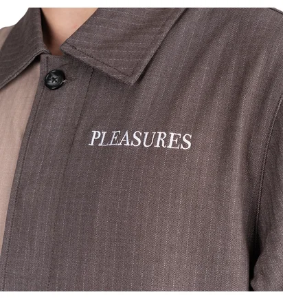 Pleasures Raid Long Jacket (Beige / Grau)