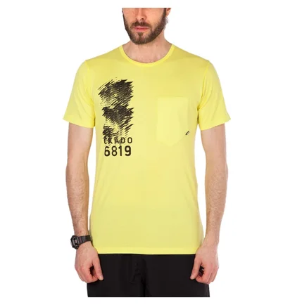 Stone Island Shadow Project Printed SS Catch Pocket Tee (Lemon)