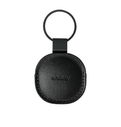 Orbitkey Leather Holder for AirTag (Schwarz)