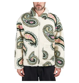 Obey Paisley Sherpa Jacket (Beige / Multi)