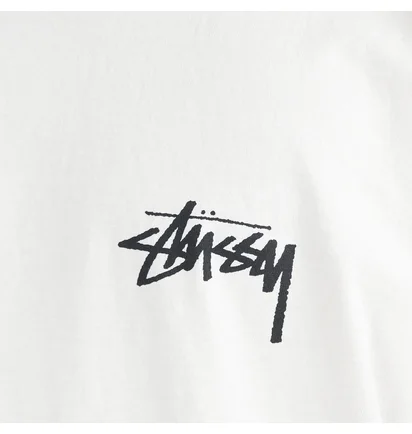 Stüssy How We'Re Livin' Pigment Dyed Tee (Weiß / Schwarz)
