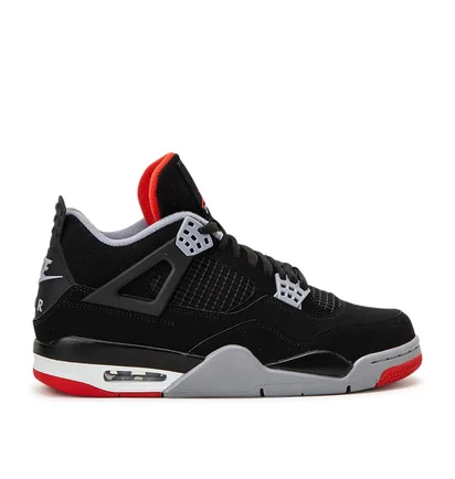 Air Jordan 4 Retro 'Black Cement' (Schwarz / Rot)
