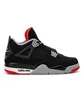 Air Jordan 4 Retro 'Black Cement' (Schwarz / Rot)