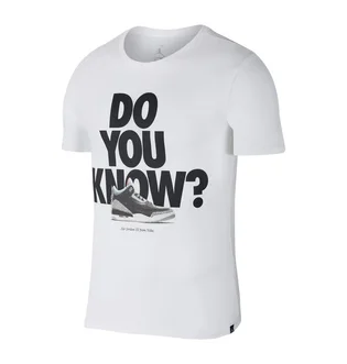 Nike Air Jordan AJ 3 'Do you know' T-Shirt (Weiß / Schwarz)