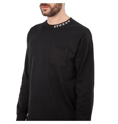 Stüssy Diamonds LS Crew (Schwarz)