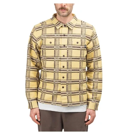 Stüssy Langley Plaid Shirt (Khaki / Beige)