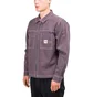 Stüssy Overdyed Hickory LS Zip Shirt (Lila)