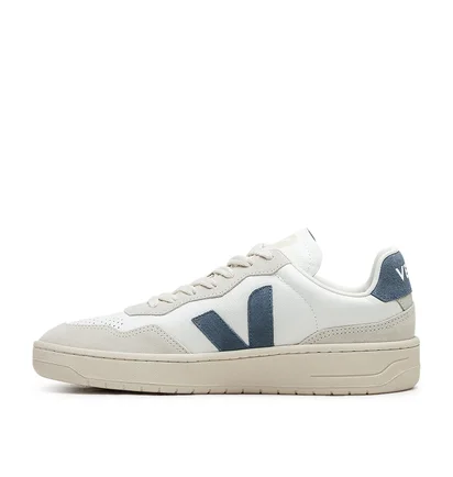 Veja V-90 O.T. Leather (Weiß / Blau / Beige)