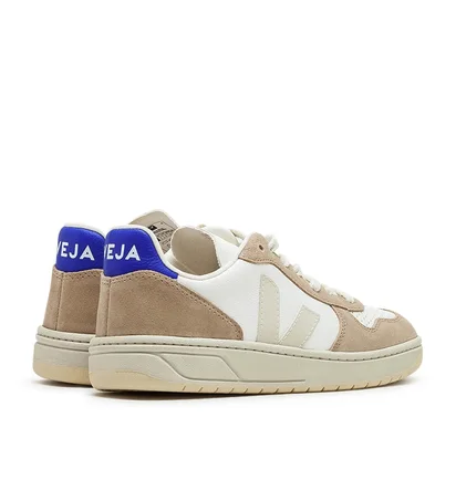 Veja V-10 Chromefree Leather (Weiß / Beige)