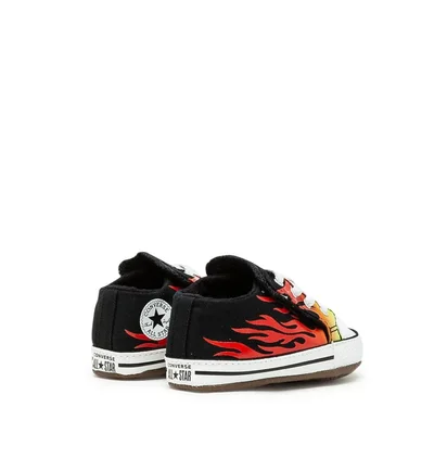 Converse Kids Archive Flames Chuck All-Star Cribster Mid (Schwarz / Weiß / Rot)