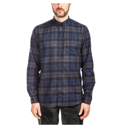 Norse Projects Anton Flannel Check (Dunkelblau)