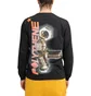 Polythene* Optics Bolt Print Longsleeve (Schwarz / Orange)