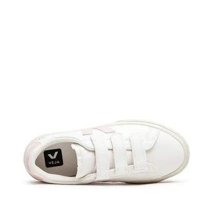 Veja WMNS Recife Logo Chromefree Leather (Weiss / Pink)