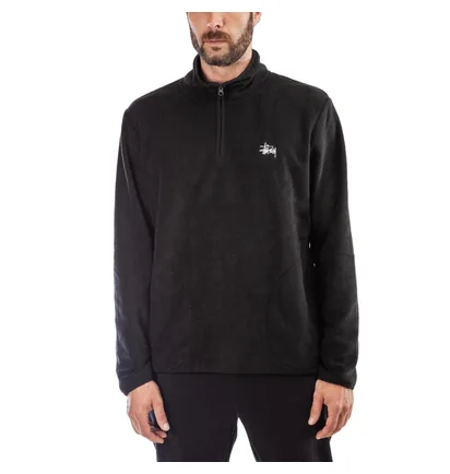Stüssy Polar Fleece Half Zip (Schwarz)