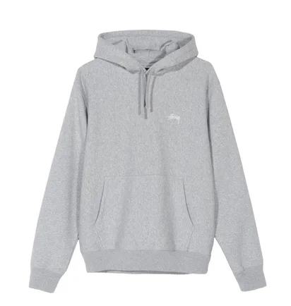 Stüssy Stock Logo Hoodie (Grau)