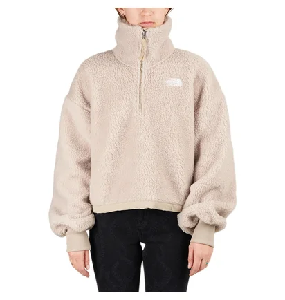 The North Face Platte Sherpa 1/4 Zip (Creme)