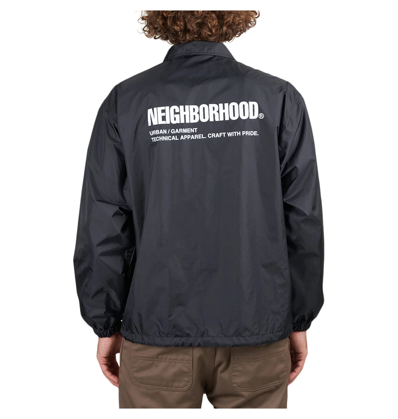 Neighborhood Windbreaker Jacket (Schwarz) 231TSNH-JKM01-BLACK