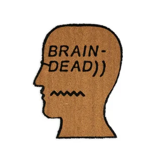 Brain Dead Coconut Fiber Logohead Door Mat (Braun)