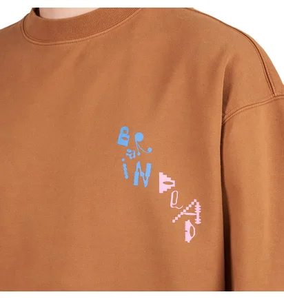 Brain Dead ET Crewneck (Braun)