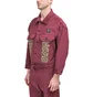 Brain Dead Leopard Contrast Trucker Jacket (Bordeaux)
