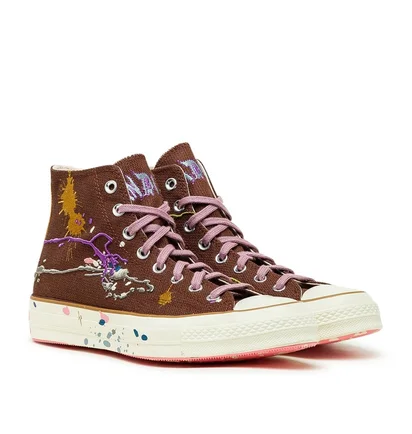 Converse x Bandulu Chuck 70 High (Braun / Weiß / Pink)