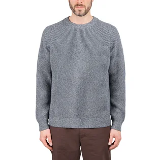 Norse Projects Roald Raglan Indigo Mouliné Pullover (Grau)