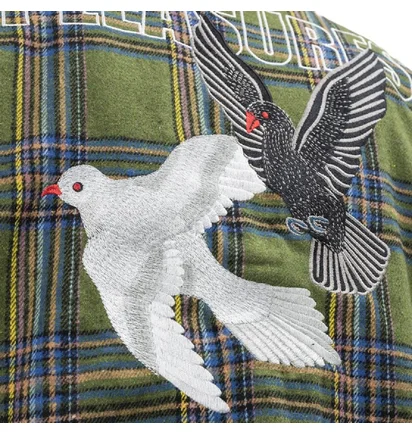 Pleasures Widow Heavyweight Flannel Shirt (Grün)