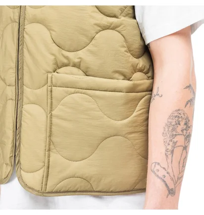 Stüssy Quilted Liner Vest (Khaki)