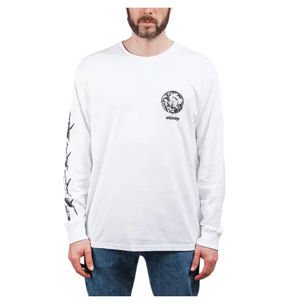 Stüssy Spirit Guide LS Tee (Weiß)