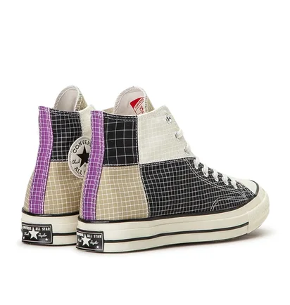 Converse Ripstop Chuck 70 Hi (Schwarz / Weiß)