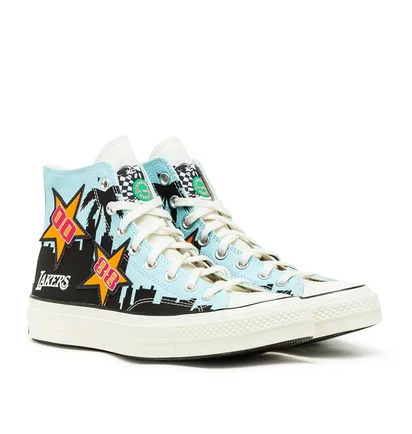 Converse x Chinatown Market 'Lakers Championship Jacket' Chuck 70 Hi (Türkis / Weiß)