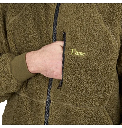 Dime Polar Fleece Sherpa Zip (Braun)