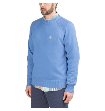 Aimé Leon Dore Classic Raglan Crew Knit Sweater (Blau)