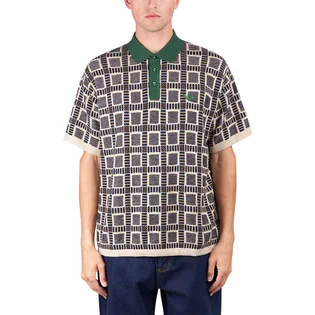 adidas x Brain Dead Polo (Beige / Grün)