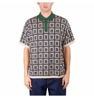 adidas x Brain Dead Polo (Beige / Grün)