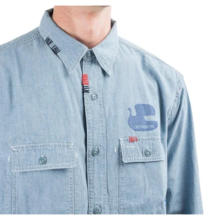 Liberaiders Peace Chambray Shirt (Hellblau)