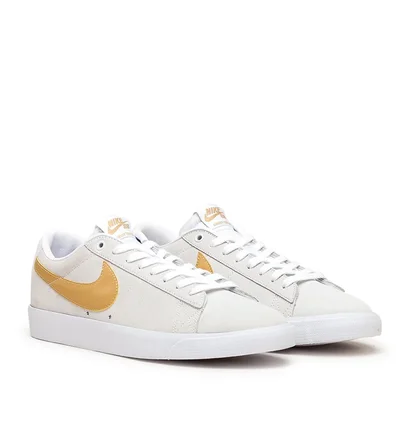 Nike SB Zoom Blazer Low GT (Weiß / Grau / Gelb)
