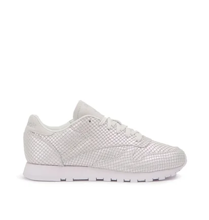 Reebok Classic Leather Textural W (Silbergrau / Weiß)