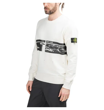Stone Island Drone Three Sweatshirt (Weiß)