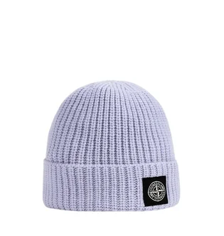 Stone Island Ribbed Beanie (Hellblau)