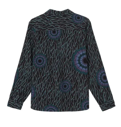 Stüssy Spider Web Flannel Shirt (Schwarz)
