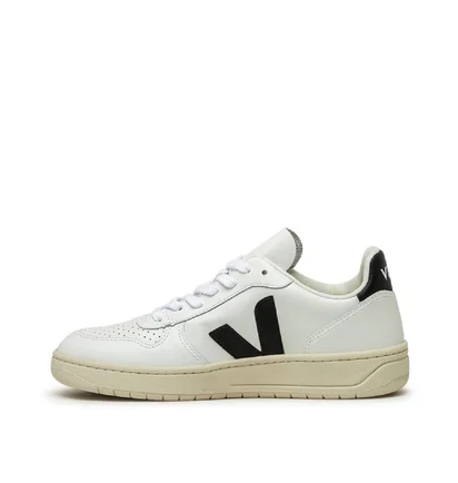 Veja WMNS V-10 Leather (Weiß / Schwarz)