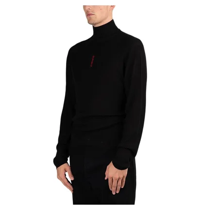 032c Seamless Turtleneck (Schwarz)