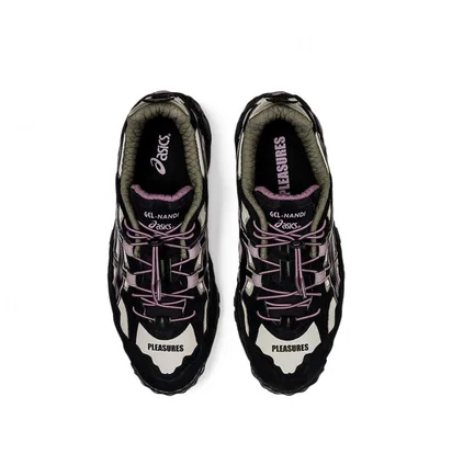 Asics Sportstyle x Pleasures Gel-Nandi (Schwarz / Multi)