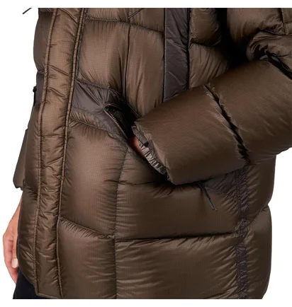 C.P. Company D.D. Shell Hooded Long Down Jacket (Oliv)