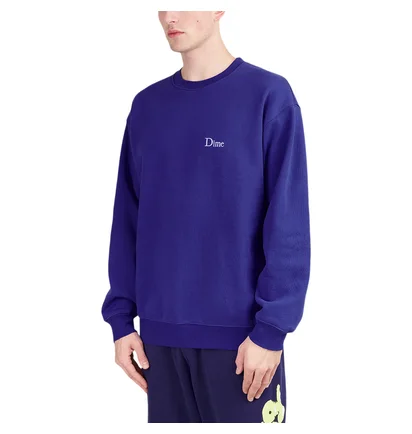 Dime Classic Small Logo Crewneck (Blau)